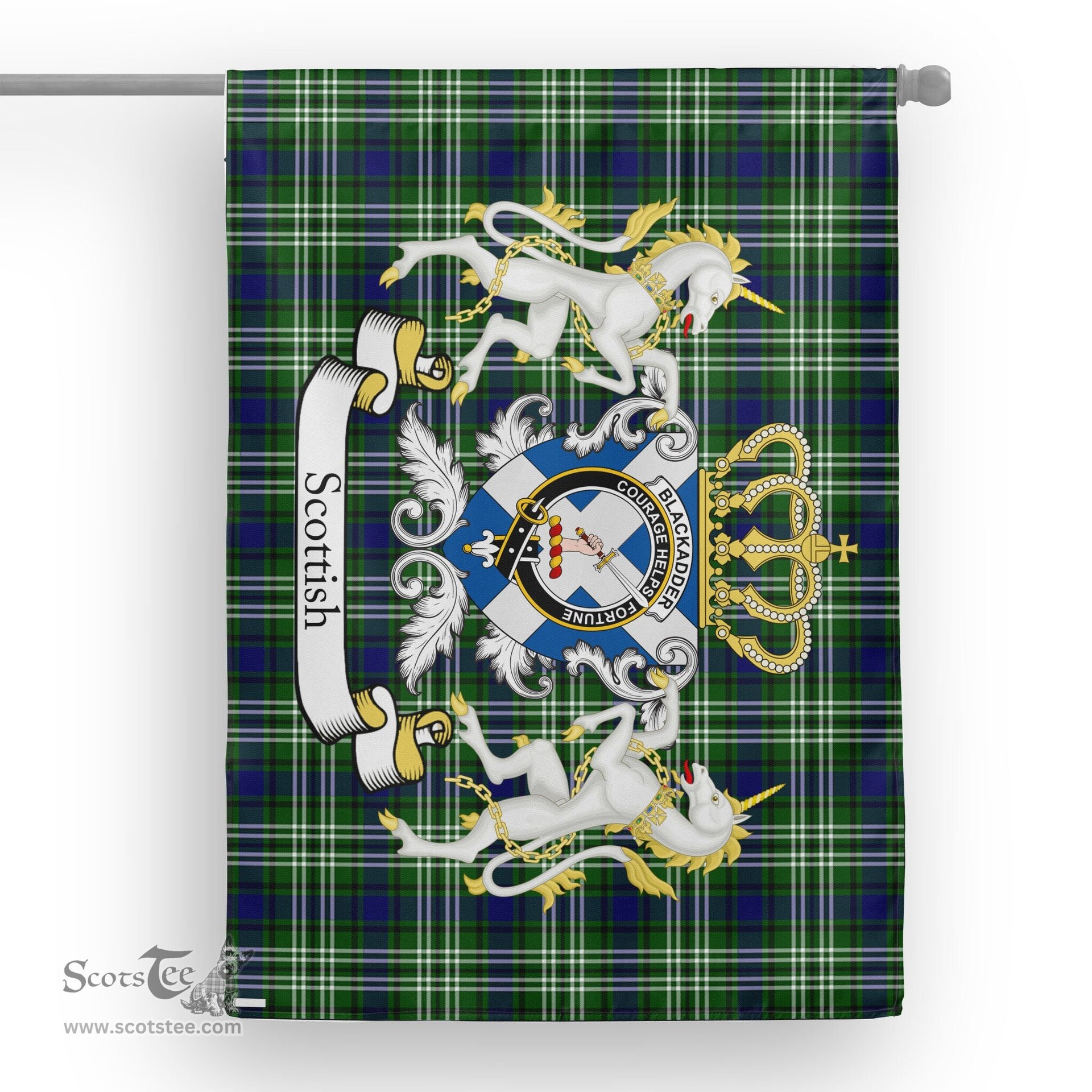 Scotstee Shop Tartan House Flag - Blackadder Tartan Flag Clan Badge With Lion Scottish, Tartan Garden Flag, Tartan Flag, Tartan House Flag, Plaid Flag, Christmas Plaid Flag