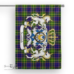 Scotstee Shop Tartan House Flag - Arnott Tartan Flag Clan Badge With Lion Scottish, Tartan Garden Flag, Tartan Flag, Tartan House Flag, Plaid Flag, Christmas Plaid Flag
