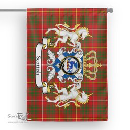 Scotstee Shop Tartan House Flag - Bruce Tartan Flag Clan Badge With Lion Scottish, Tartan Garden Flag, Tartan Flag, Tartan House Flag, Plaid Flag, Christmas Plaid Flag