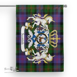 Scotstee Shop Tartan House Flag - Blair Tartan Flag Clan Badge With Lion Scottish, Tartan Garden Flag, Tartan Flag, Tartan House Flag, Plaid Flag, Christmas Plaid Flag