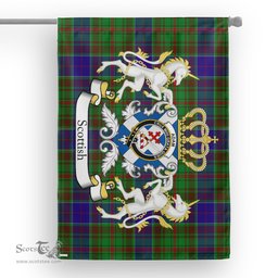 Scotstee Shop Tartan House Flag - Adam Tartan Flag Clan Badge With Lion Scottish, Tartan Garden Flag, Tartan Flag, Tartan House Flag, Plaid Flag, Christmas Plaid Flag