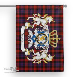 Scotstee Shop Tartan House Flag - Broun Tartan Flag Clan Badge With Lion Scottish, Tartan Garden Flag, Tartan Flag, Tartan House Flag, Plaid Flag, Christmas Plaid Flag