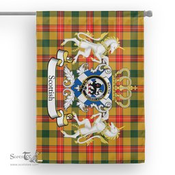 Scotstee Shop Tartan House Flag - Baxter Tartan Flag Clan Badge With Lion Scottish, Tartan Garden Flag, Tartan Flag, Tartan House Flag, Plaid Flag, Christmas Plaid Flag