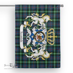 Scotstee Shop Tartan House Flag - Bannatyne Tartan Flag Clan Badge With Lion Scottish, Tartan Garden Flag, Tartan Flag, Tartan House Flag, Plaid Flag, Christmas Plaid Flag