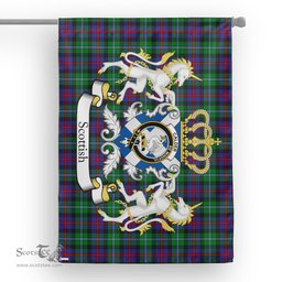 Scotstee Shop Tartan House Flag - Calder Campbell Tartan Flag Clan Badge With Lion Scottish, Tartan Garden Flag, Tartan Flag, Tartan House Flag, Plaid Flag, Christmas Plaid Flag