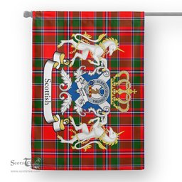 Scotstee Shop Tartan Garden Flag Spens Tartan Flag Clan Badge With Lion Scottish Tartan House Flag