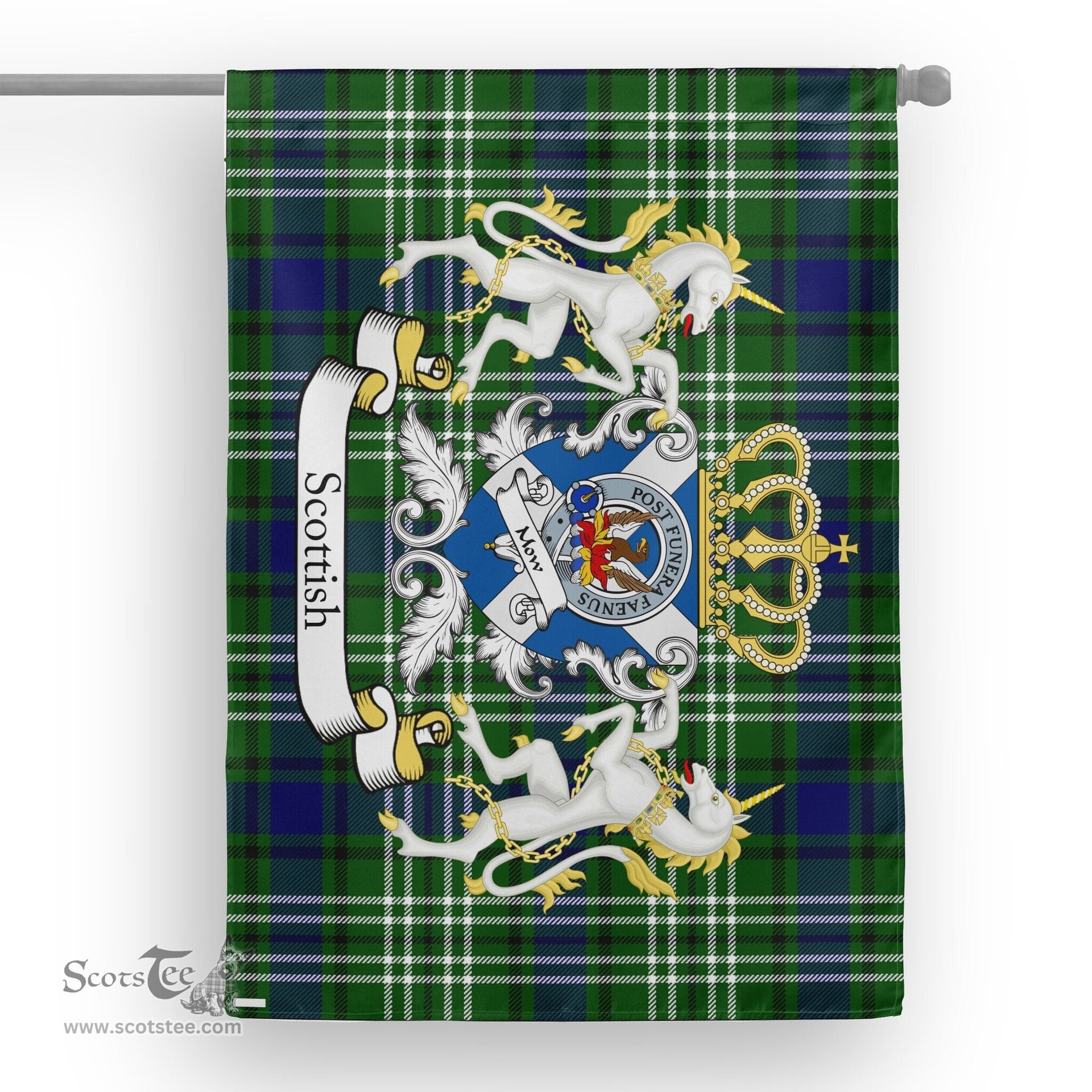 Scotstee Shop Tartan Garden Flag Mow Tartan Flag Clan Badge With Lion Scottish Tartan House Flag