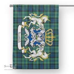 Scotstee Shop Tartan Garden Flag MacNeil of Colonsay Tartan Flag Clan Badge With Lion Scottish Tartan House Flag