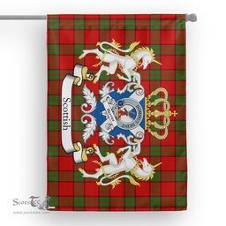 Scotstee Shop Tartan Garden Flag Herries Tartan Flag Clan Badge With Lion Scottish Tartan House Flag