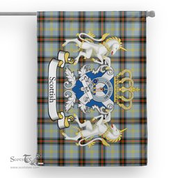Scotstee Shop Tartan Garden Flag Bell Tartan Flag Clan Badge With Lion Scottish Tartan House Flag