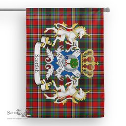 Scotstee Shop Tartan Garden Flag Anderson Of Arbrake Tartan Flag Clan Badge With Lion Scottish Tartan House Flag