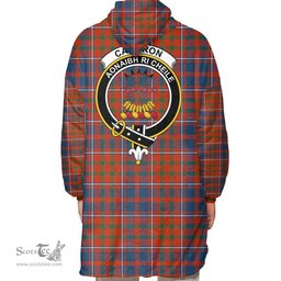 Scottish Cameron of Lochiel Ancient Clan Tartan Oversized Blanket Hoodie - Crest Scottish Plaid Tartan Plaid