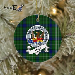 Mow Scottish Clan Badge Plaid Ornament Gift. Christmas Tree Ornament Mow Clan Tartan Ornament Great Christmas Ornaments Gift - Scotstee Shop