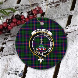 Morrison Scottish Clan Plaid Ornament Gift. Christmas Tree Ornament Morrison Clan Tartan Ornament Great Christmas Ornaments Gift - Scotstee Shop