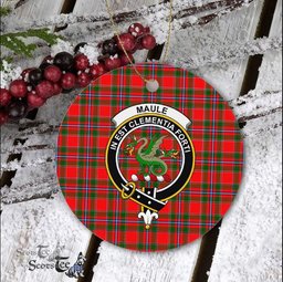 Maule Scottish Clan Plaid Ornament Gift. Christmas Tree Ornament Maule Clan Tartan Ornament Great Christmas Ornaments Gift - Scotstee Shop