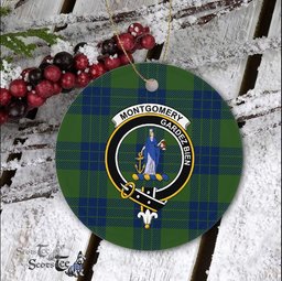 Montgomery Scottish Clan Plaid Ornament Gift. Christmas Tree Ornament Montgomery Clan Tartan Ornament Great Christmas Ornaments Gift - Scotstee Shop