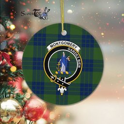 Montgomery Scottish Clan Plaid Ornament Gift. Christmas Tree Ornament Montgomery Clan Tartan Ornament Great Christmas Ornaments Gift - Scotstee Shop