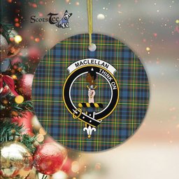 MacLellan Scottish Clan Plaid Ornament Gift. Christmas Tree Ornament MacLellan Clan Tartan Ornament Great Christmas Ornaments Gift - Scotstee Shop