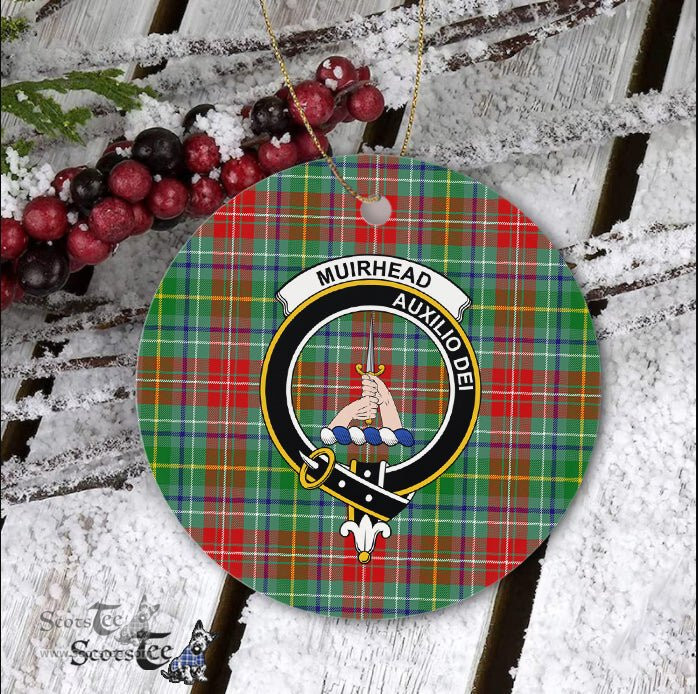 Muirhead Scottish Clan Plaid Ornament Gift. Christmas Tree Ornament Muirhead Clan Tartan Ornament Great Christmas Ornaments Gift - Scotstee Shop