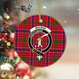 MacRae Scottish Clan Plaid Ornament Gift. Christmas Tree Ornament MacRae Clan Tartan Ornament Great Christmas Ornaments Gift - Scotstee Shop
