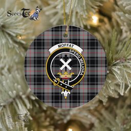 Moffat Scottish Clan Plaid Ornament Gift. Christmas Tree Ornament Moffat Clan Tartan Ornament Great Christmas Ornaments Gift - Scotstee Shop