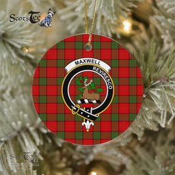 Maxwell Scottish Clan Plaid Ornament Gift. Christmas Tree Ornament Maxwell Clan Tartan Ornament Great Christmas Ornaments Gift - Scotstee Shop