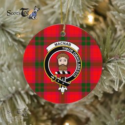 MacNab Scottish Clan Plaid Ornament Gift. Christmas Tree Ornament MacNab Clan Tartan Ornament Great Christmas Ornaments Gift - Scotstee Shop