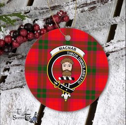 MacNab Scottish Clan Plaid Ornament Gift. Christmas Tree Ornament MacNab Clan Tartan Ornament Great Christmas Ornaments Gift - Scotstee Shop