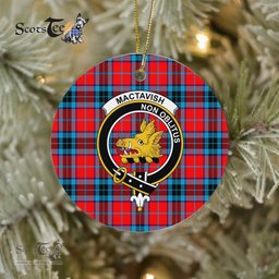 MacTavish Scottish Clan Plaid Ornament Gift. Christmas Tree Ornament MacTavish Clan Tartan Ornament Great Christmas Ornaments Gift - Scotstee Shop