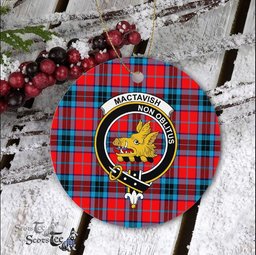 MacTavish Scottish Clan Plaid Ornament Gift. Christmas Tree Ornament MacTavish Clan Tartan Ornament Great Christmas Ornaments Gift - Scotstee Shop