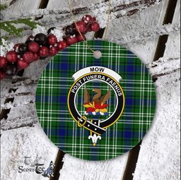Mow Scottish Clan Plaid Ornament Gift. Christmas Tree Ornament Mow Clan Tartan Ornament Great Christmas Ornaments Gift - Scotstee Shop