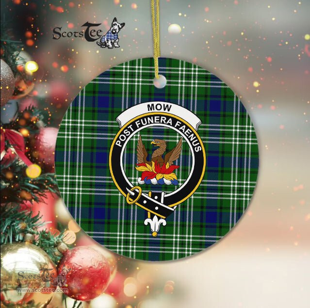 Mow Scottish Clan Plaid Ornament Gift. Christmas Tree Ornament Mow Clan Tartan Ornament Great Christmas Ornaments Gift - Scotstee Shop