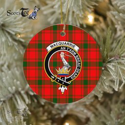 MacQuarrie Scottish Clan Plaid Ornament Gift. Christmas Tree Ornament MacQuarrie Clan Tartan Ornament Great Christmas Ornaments Gift - Scotstee Shop