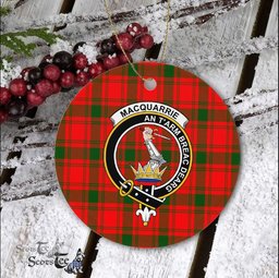 MacQuarrie Scottish Clan Plaid Ornament Gift. Christmas Tree Ornament MacQuarrie Clan Tartan Ornament Great Christmas Ornaments Gift - Scotstee Shop