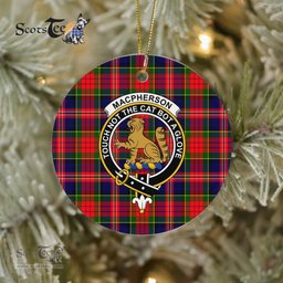 Macpherson Scottish Clan Plaid Ornament Gift. Christmas Tree Ornament Macpherson Clan Tartan Ornament Great Christmas Ornaments Gift - Scotstee Shop