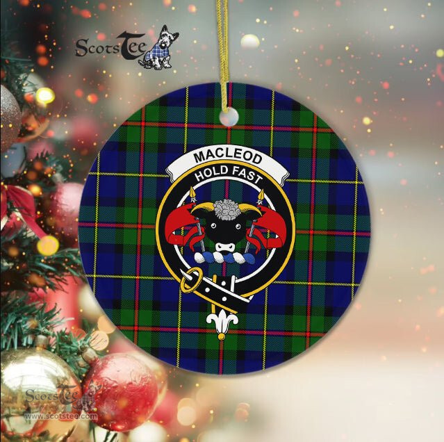 Macleod Scottish Clan Plaid Ornament Gift. Christmas Tree Ornament Macleodr Clan Tartan Ornament Great Christmas Ornaments Gift - Scotstee Shop
