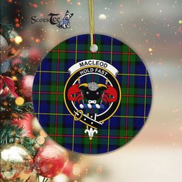 Macleod Scottish Clan Plaid Ornament Gift. Christmas Tree Ornament Macleodr Clan Tartan Ornament Great Christmas Ornaments Gift - Scotstee Shop