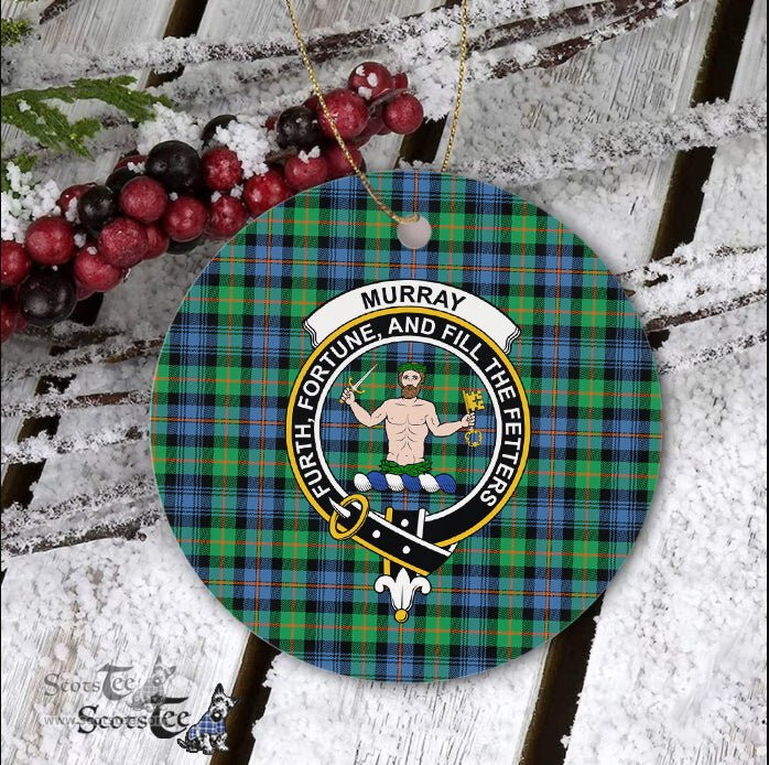 Murray of Atholl Scottish Clan Plaid Ornament Gift. Christmas Tree Ornament Murray Clan Tartan Ornament Great Christmas Ornaments Gift - Scotstee Shop
