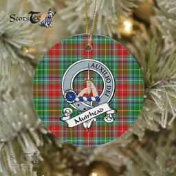 Muirhead Scottish Clan Badge Plaid Ornament Gift. Christmas Tree Ornament Muirhead Clan Tartan Ornament Great Christmas Ornaments Gift - Scotstee Shop