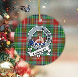 Muirhead Scottish Clan Badge Plaid Ornament Gift. Christmas Tree Ornament Muirhead Clan Tartan Ornament Great Christmas Ornaments Gift - Scotstee Shop