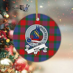 Mar Scottish Clan Badge Plaid Ornament Gift. Christmas Tree Ornament Mar Clan Tartan Ornament Great Christmas Ornaments Gift - Scotstee Shop