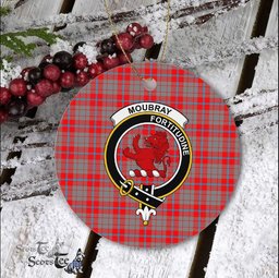 Moubray Scottish Clan Plaid Ornament Gift. Christmas Tree Ornament Moubray Clan Tartan Ornament Great Christmas Ornaments Gift - Scotstee Shop