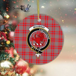 Moubray Scottish Clan Plaid Ornament Gift. Christmas Tree Ornament Moubray Clan Tartan Ornament Great Christmas Ornaments Gift - Scotstee Shop