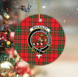 MacAuley Scottish Clan Plaid Ornament Gift. Christmas Tree Ornament MacAuley Clan Tartan Ornament Great Christmas Ornaments Gift - Scotstee Shop
