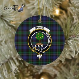Mowat Scottish Clan Plaid Ornament Gift. Christmas Tree Ornament Mowat Clan Tartan Ornament Great Christmas Ornaments Gift - Scotstee Shop