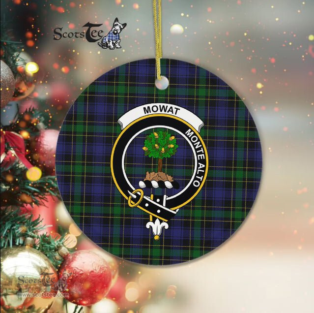 Mowat Scottish Clan Plaid Ornament Gift. Christmas Tree Ornament Mowat Clan Tartan Ornament Great Christmas Ornaments Gift - Scotstee Shop