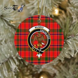 Munro Scottish Clan Plaid Ornament Gift. Christmas Tree Ornament Munro Clan Tartan Ornament Great Christmas Ornaments Gift - Scotstee Shop