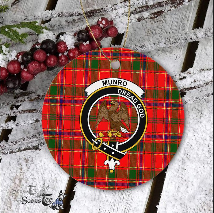 Munro Scottish Clan Plaid Ornament Gift. Christmas Tree Ornament Munro Clan Tartan Ornament Great Christmas Ornaments Gift - Scotstee Shop