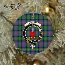 Logan Scottish Clan Plaid Ornament Gift. Christmas Tree Ornament Logan Clan Tartan Ornament Great Christmas Ornaments Gift - Scotstee Shop