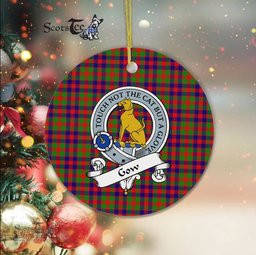 Gow McGouan Scottish Clan Badge Plaid Ornament Gift. Christmas Tree Ornament Gow McGouan Clan Tartan Ornament Great Christmas Ornaments Gift - Scotstee Shop